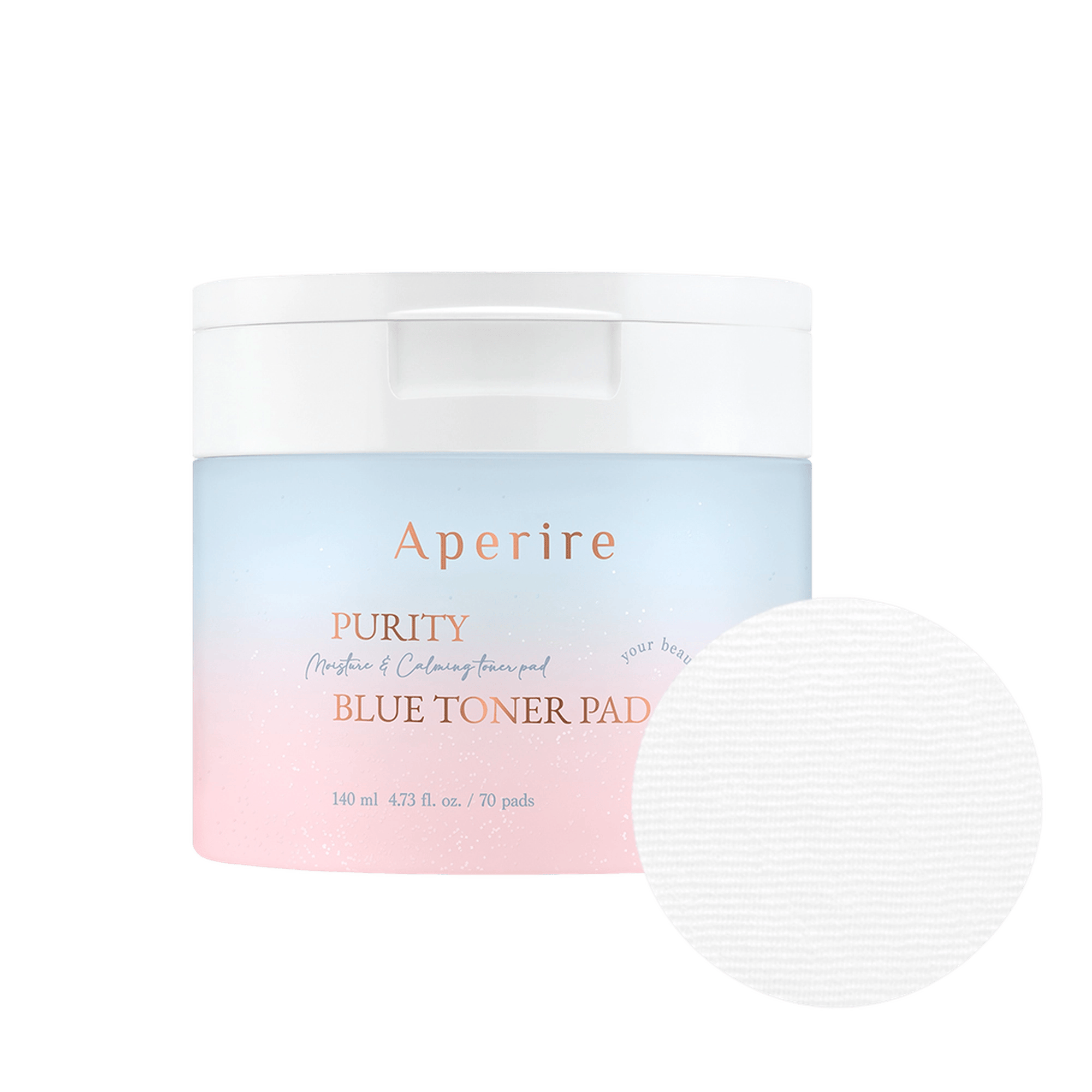 Pure Blue Toner Pad, 70ea, 1pack - Image 1