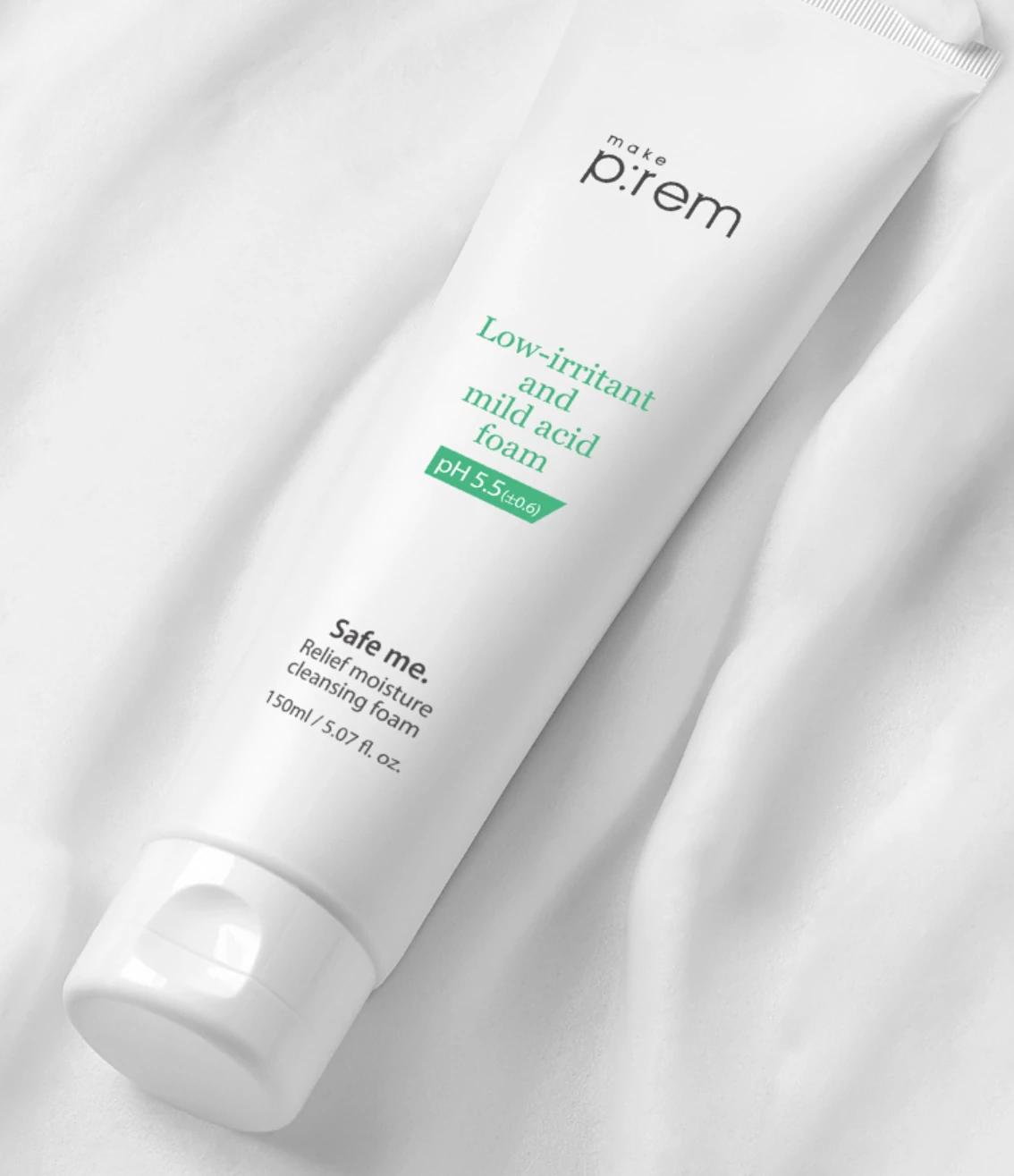 Safe Me Relief Moisture Cleansing Foam, 180ml+140ml - Image 2