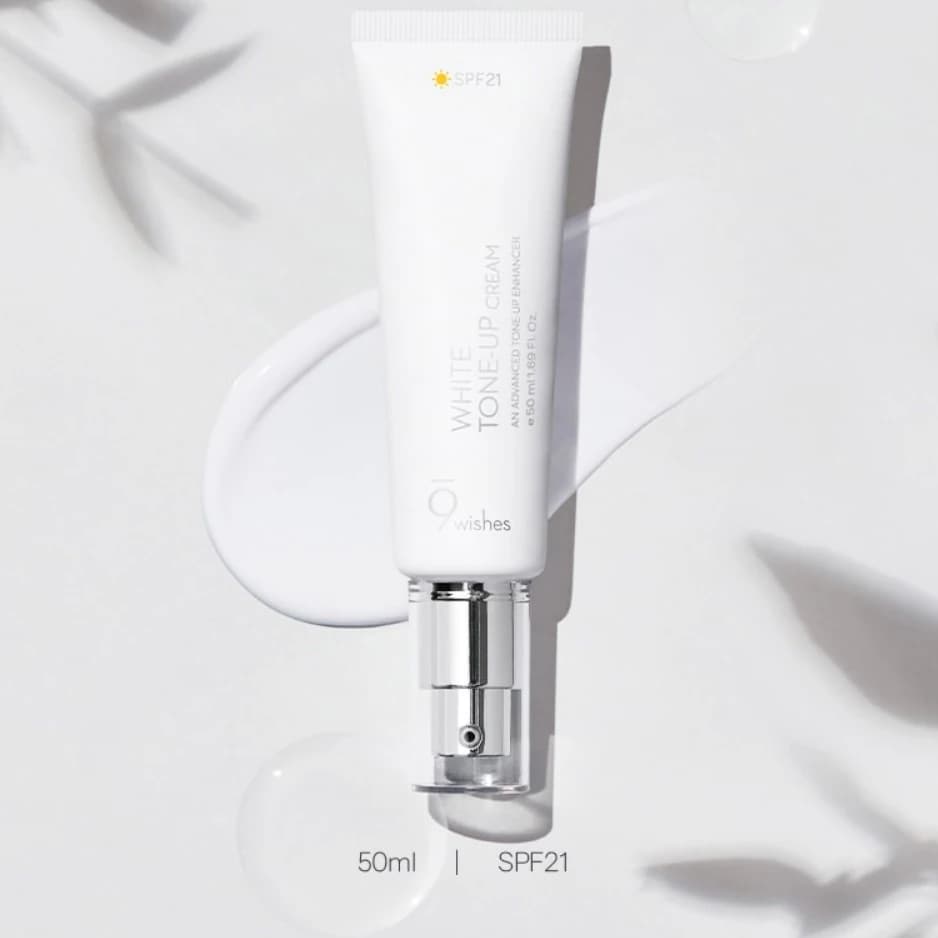 Vegan White Tone-up Cream SPF21,50ml,1pack - Image 3