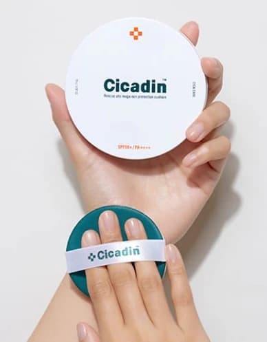 Cicadin Sun Protection Cushion SPF50+ PA++++, 25g - Image 2