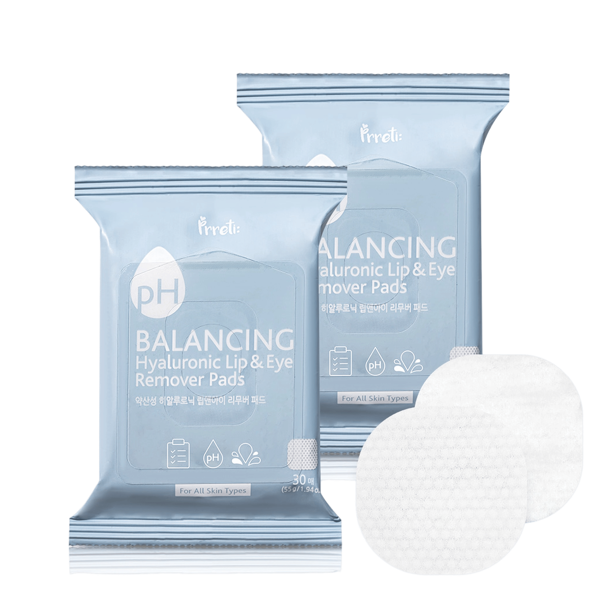 Low pH Hyaluronic Lip and Eye Remover Pad, 30ea - Image 1