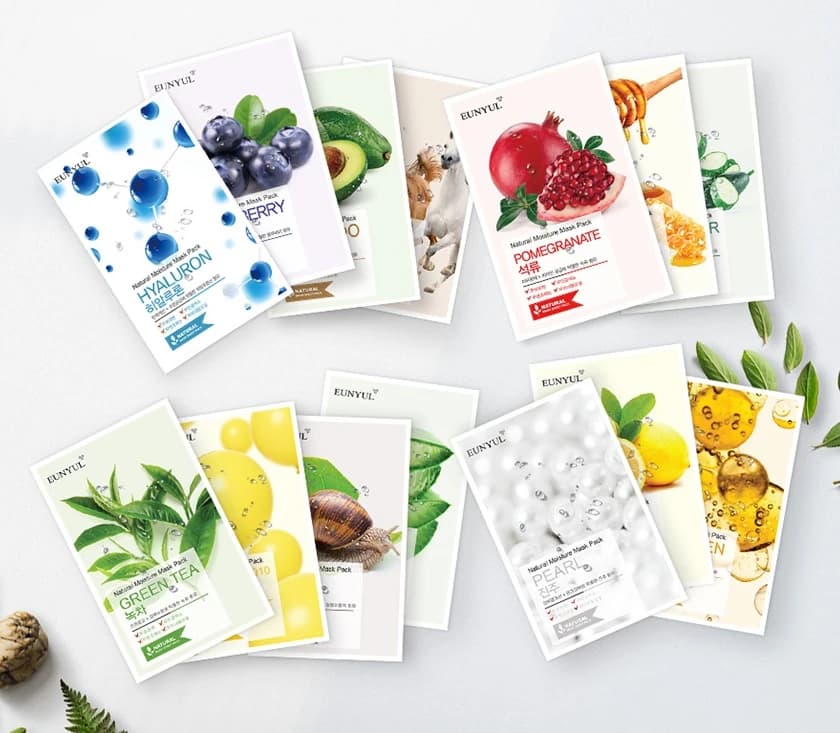 Natural Moisture Mask Pack Aloe + Collagen + Pearl + Hyaluron + Avocado - Image 2
