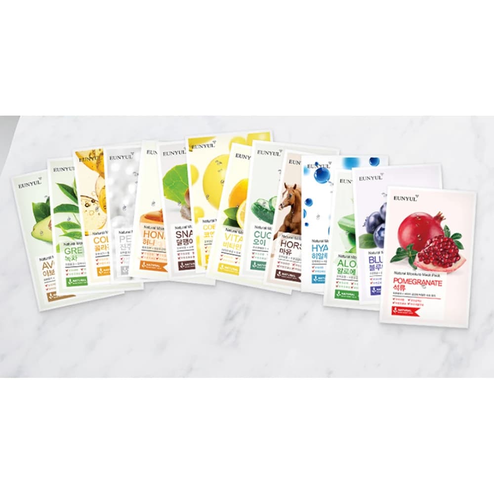 Natural Moisture Mask Pack Aloe + Collagen + Pearl + Hyaluron + Avocado - Image 3
