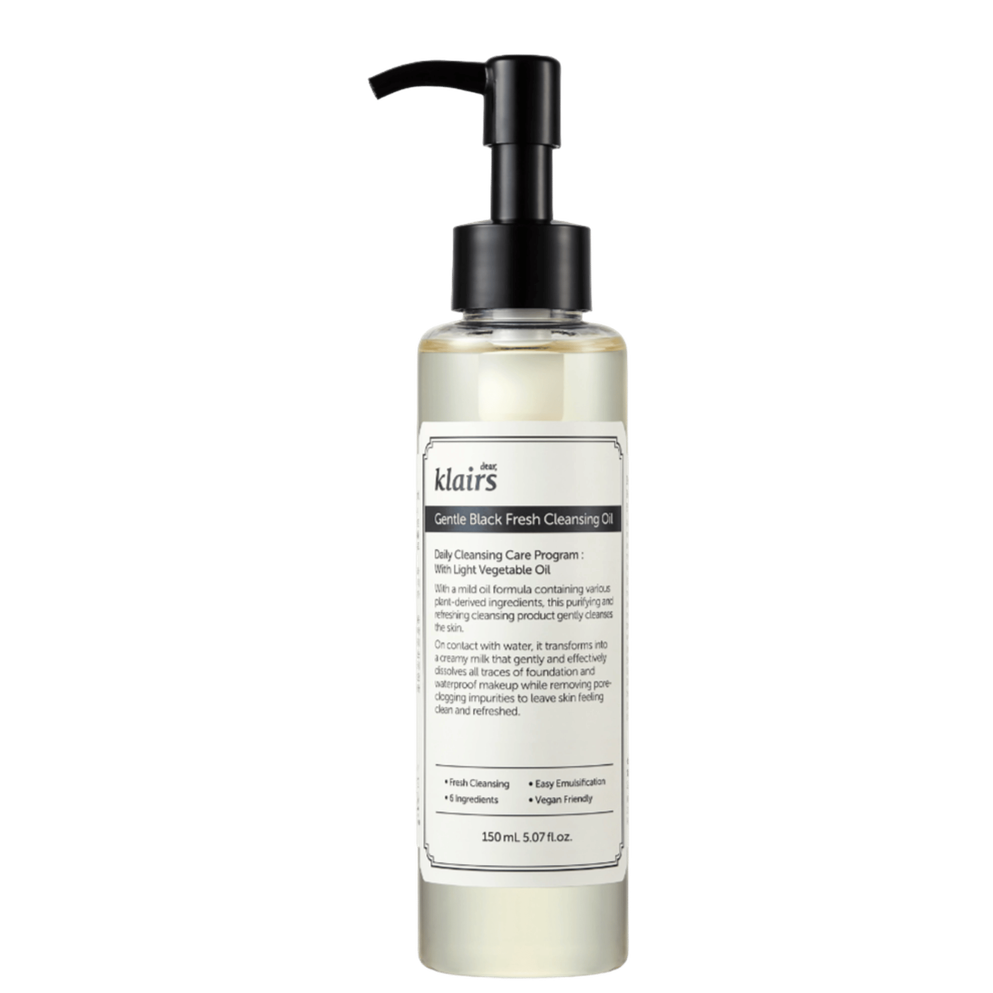 Gentle Black Fresh Cleansing Oil 150ml - Image 1