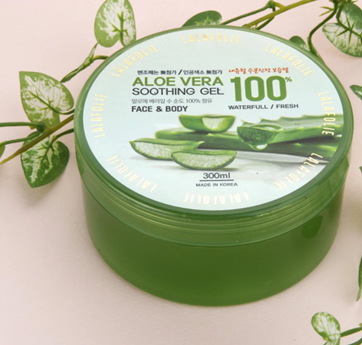 LALAFOLIE Aloe Vera 100% Soothing Gel, 300ml - Image 3