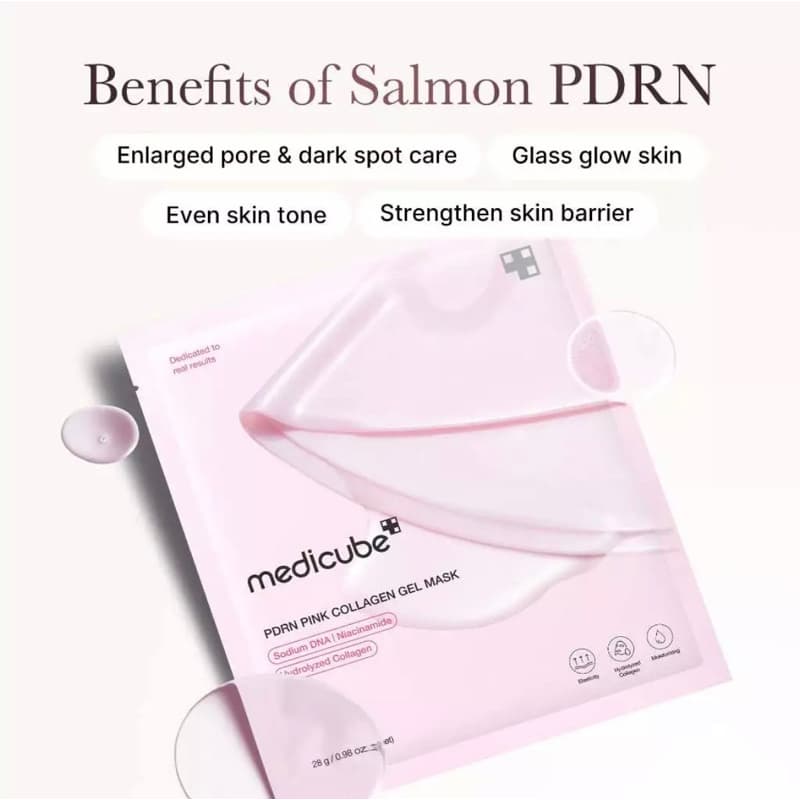 medicube PDRN Pink Collagen Gel Mask, 4ea,1pack - Image 3