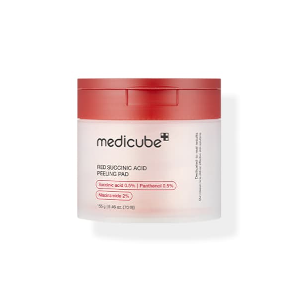 Red Succinic Acid Peeling Pad, 155g, 1pack - Image 1