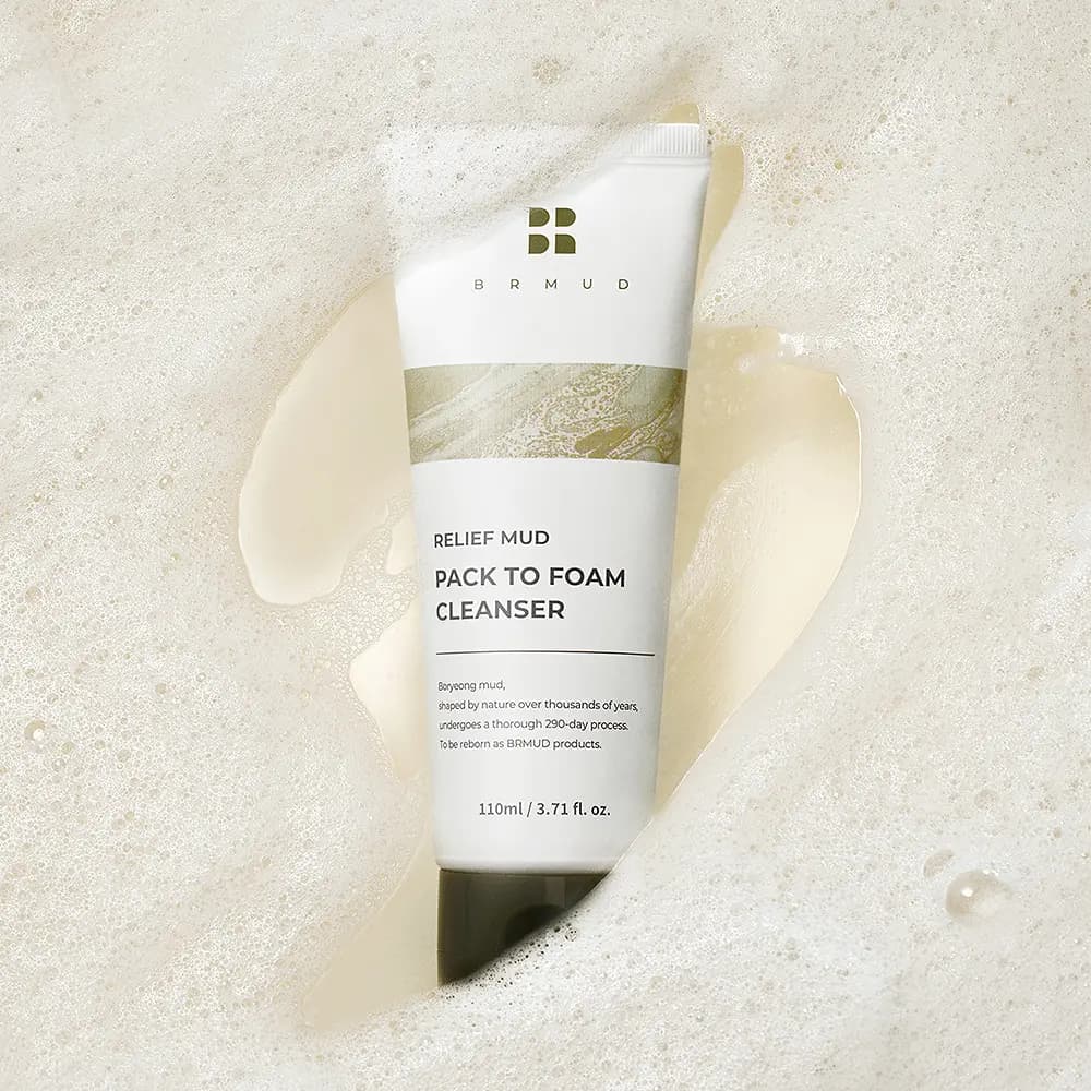 Relief Mud Pack-to-Foam Cleanser, 110ml, 1pack - Image 3