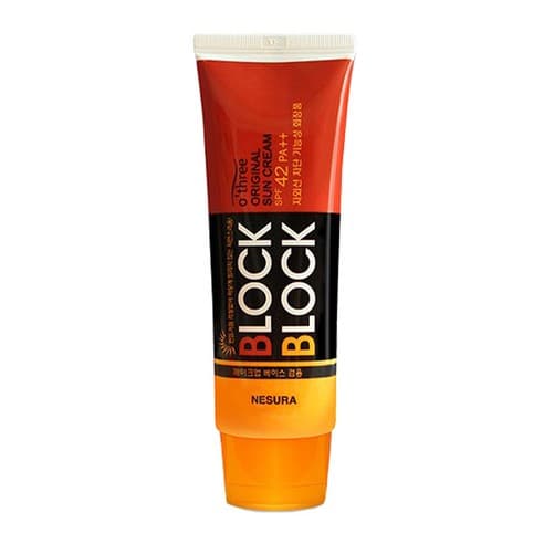 O'three Block & Block Original Sun Cream [SPF42/PA++], 80g - Image 1