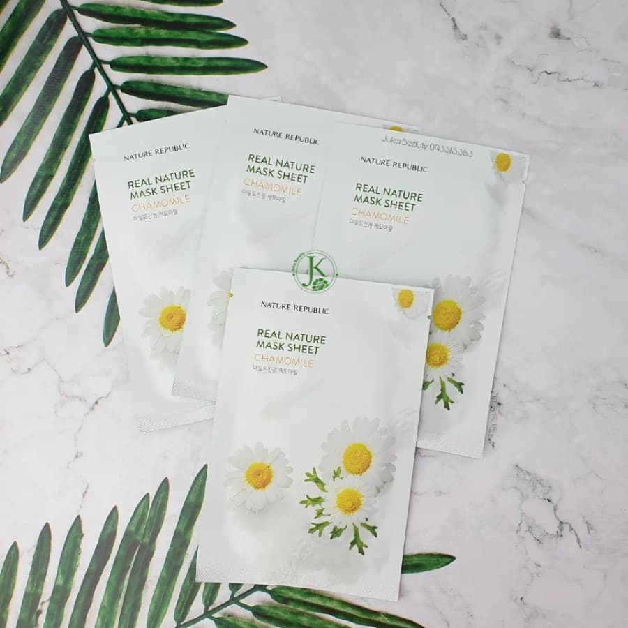 Chamomile Real Nature Mask Sheet, 20ea - Image 2
