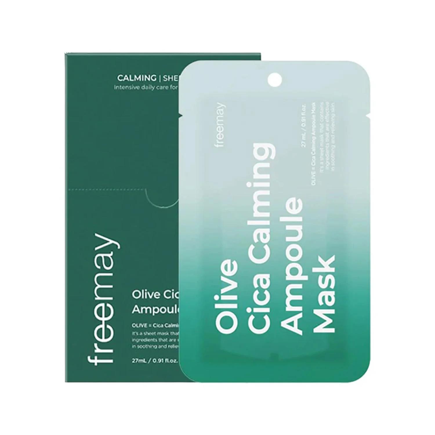 Olive Cica Calming Ampoule Mask, 10ea, 1pack - Image 1
