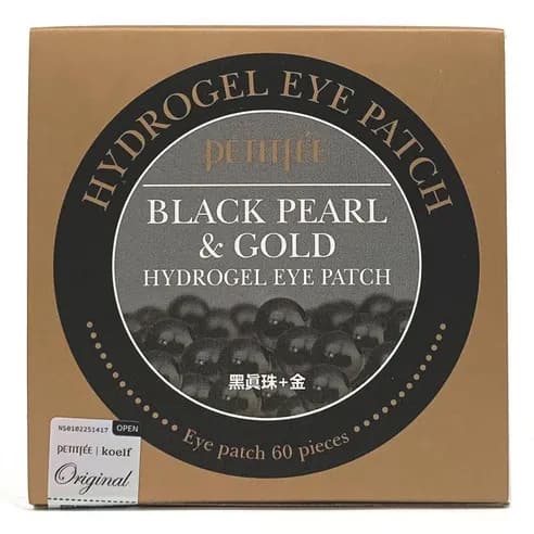 Black Pearl & Gold Hydrogel Eye Patch, 60ea - Image 1