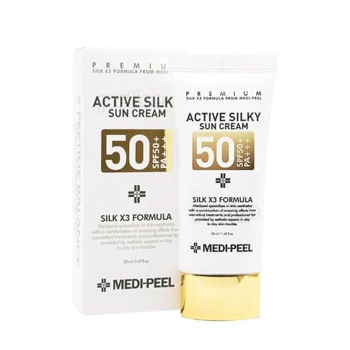 Active Silky Sun Cream [SPF50+/PA+++], 50ml - Image 1