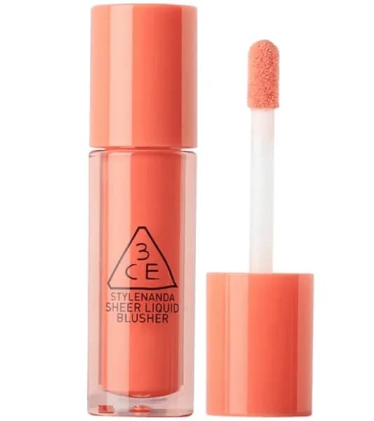 Sheer Liquid Blusher, Cozy Peach, 1pack, 3g - Image 1