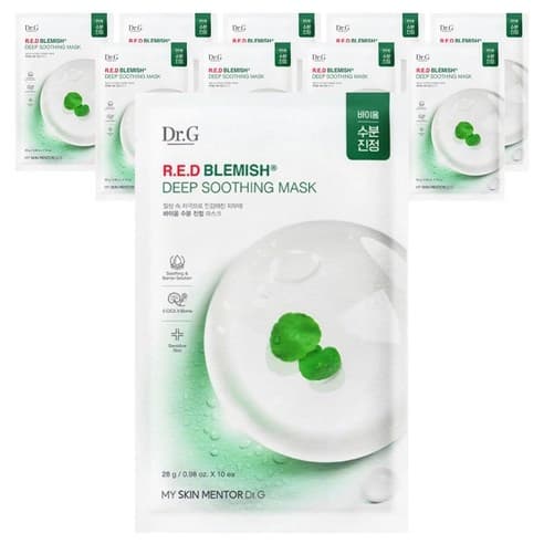 R.E.D Blemish Deep Soothing Mask, 10ea, 1pack - Image 1