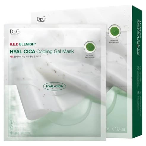 R.E.D Blemish Hyal Cica Cooling Gel Mask, 10ea, 1pack - Image 1