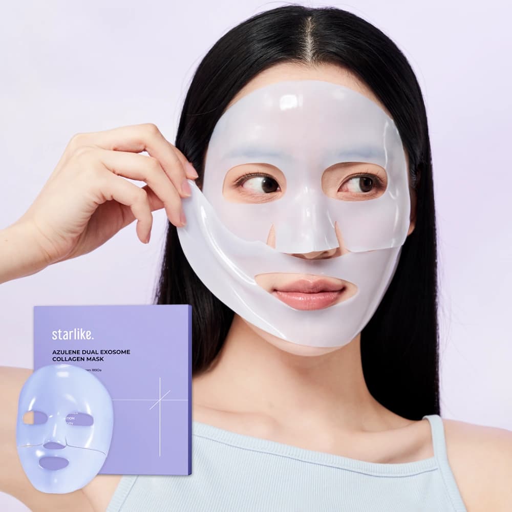 Azulene Dual Exosome Collagen Mask, 5ea, 1pack - Image 4
