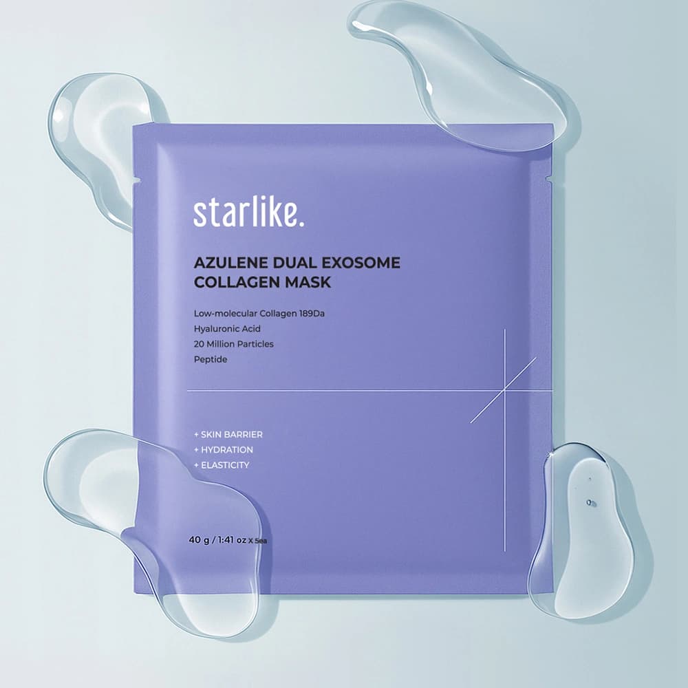 Azulene Dual Exosome Collagen Mask, 5ea, 1pack - Image 3