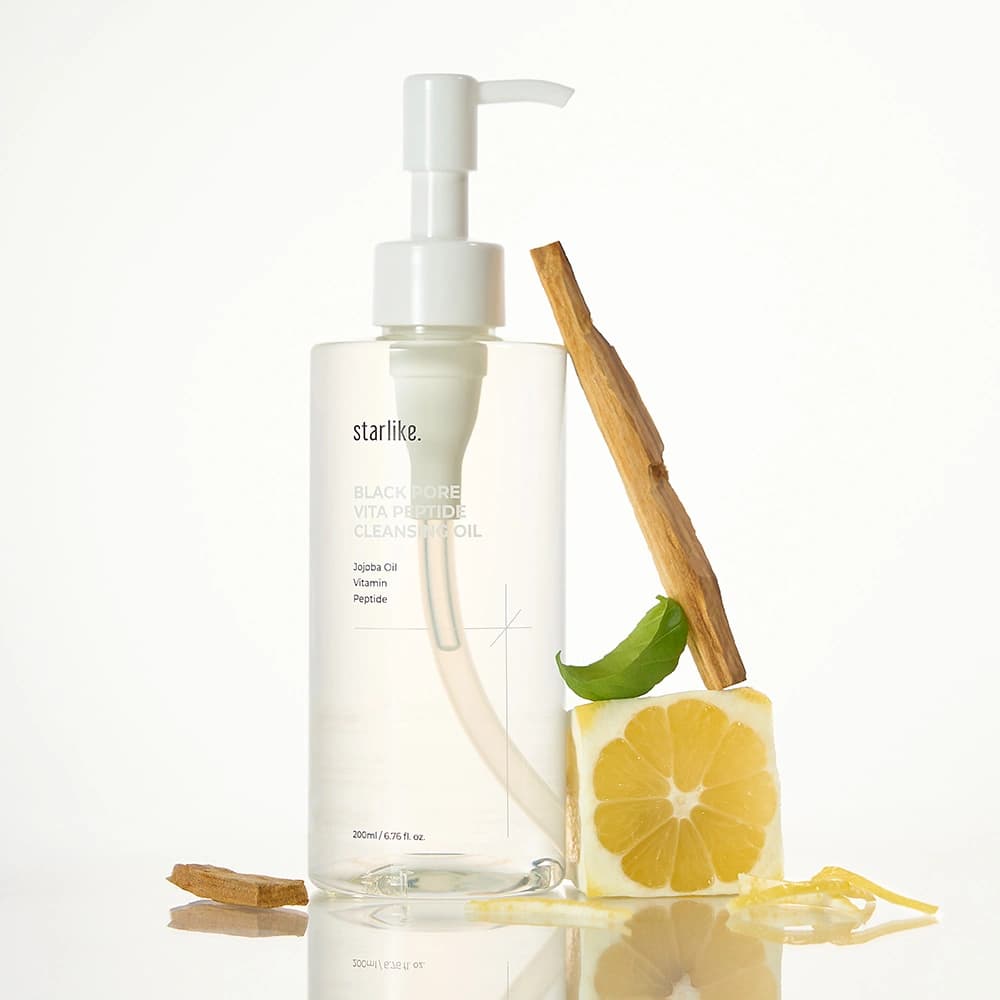 Black Pore Vita Peptide Cleansing Oil, 200ml, 1pack - Image 3