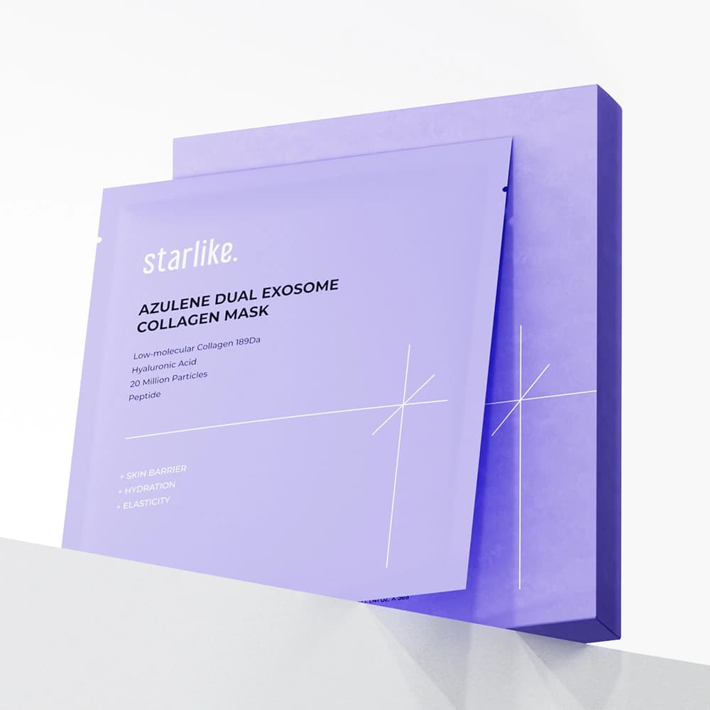 Azulene Dual Exosome Collagen Mask, 5ea, 1pack - Image 2