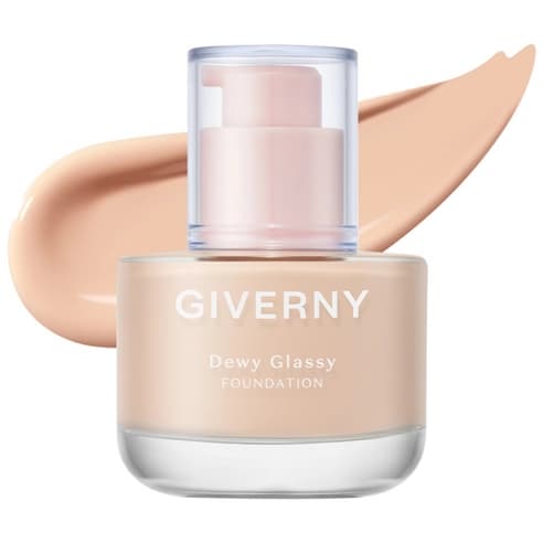 Giverny Dewy Glassey Foundation, 30ml, 17C Porcelain, 1pack - Image 1