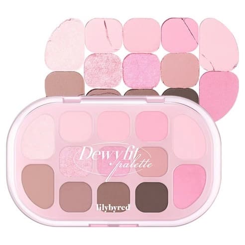 Dewy Fit Palette, 13.1g, 02 Pink Milk Tea, 1pack - Image 1