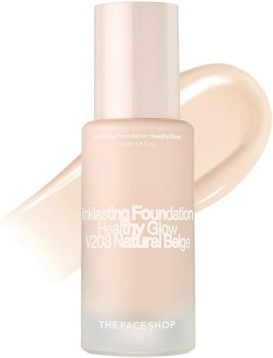 Ink Lasting Foundation Healthy Glow, 35ml, V203 Natural Beige, 1pack - Image 1