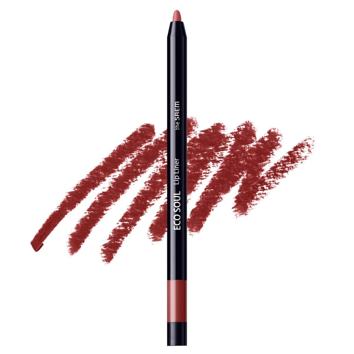 Eco Soul Lip Liner, 0.2g, RD01 French Red, 1pack - Image 1