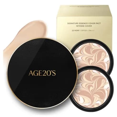 Signature Essence Cover Pact Intense Cover [SPF50+/PA++++], 14g, 2ea, 13, 1pack - Image 1