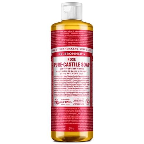 Rose Pure Castile Soap, 475ml, 1pack - Image 1