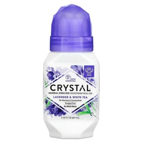 Mineral Deodorant Roll-On [Lavender & White Tea], 66ml, 1pack - Image 1