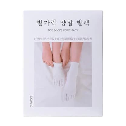 Toe Socks Foot Pack, 3ea, 1pack - Image 1