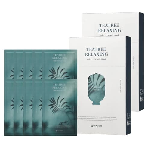 Tea Tree Relaxing Skin Renewal Mask, 10ea, 1pack - Image 1