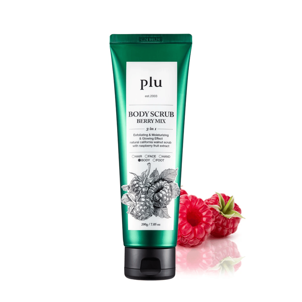 Body Scrub [Berry Mix], 200g, 1pack - Image 1