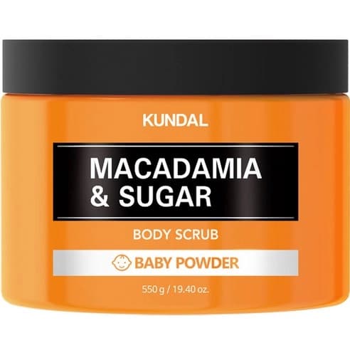 Macadamia & Sugar Body Scrub [Baby Powder], 550g, 1pack - Image 1
