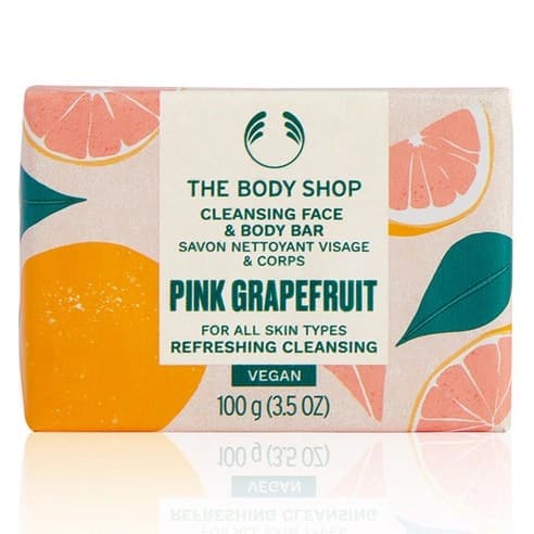 Pink Grapefruit Cleansing Face & Body Bar, 100g, 1pack - Image 1