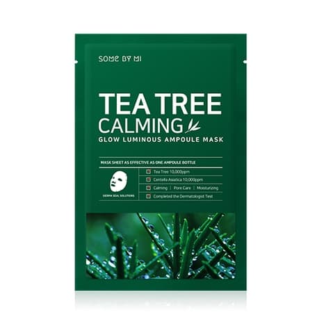 Tea Tree Calming Glow Luminous Ampoule Mask, 10ea, 1pack - Image 1