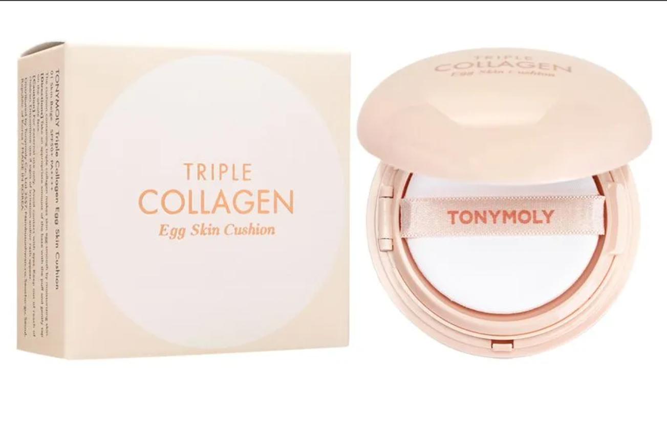 Triple Collagen Egg Skin Cushion [SPF50+/PA++++], 15g, 21 Skin Beige, 1pack - Image 1