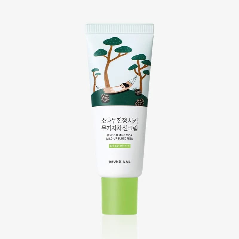 Round Lab Pine Calming Cica Mild-Up Sunscreen [SPF50+/PA++++], 40ml*2 - Image 1
