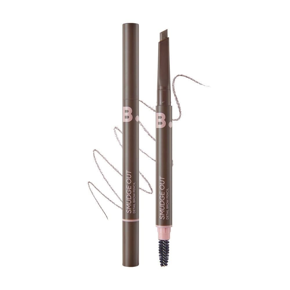 Smudge Out Detail Brow Pencil, 0.3g, 01 Deep Brown, 1pack - Image 1