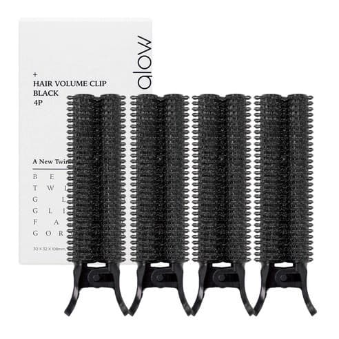 Root Volume-Up Hair Roller Clamp [Black], 4ea - Image 1