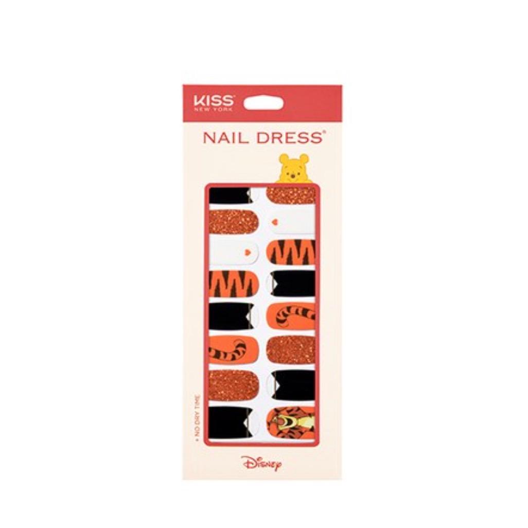 Disney Nail Dress Sticker, 24ea, Peekaboo Tigger, 1pack - Image 1