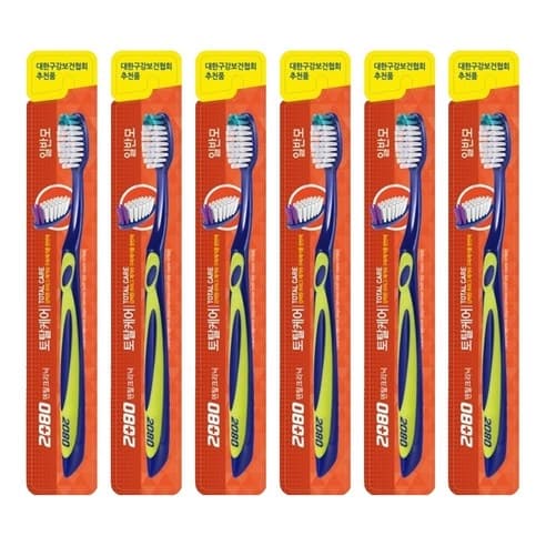Total Care Toothbrush [Regular Bristles], 6ea - Image 1