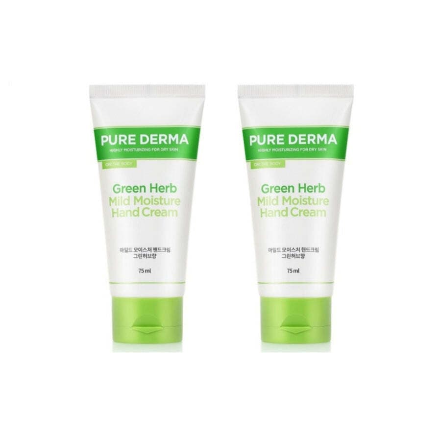 Pure Derma Green Herb Mild Moisture Hand Cream, 75ml*2 - Image 1