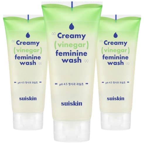 Gentle Creamy Vinegar Feminine Wash, 200ml+200ml+200ml - Image 1