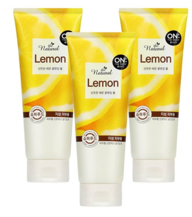 The Natural Lemon Cleansing Foam, 120g+120g+120g - Image 1