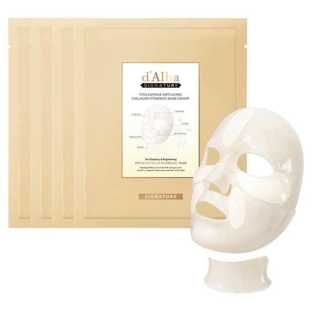 Signature Vita Capsule Anti-Aging Collagen Hydrogel Mask 8 Shape, 4ea, 1pack - Image 1