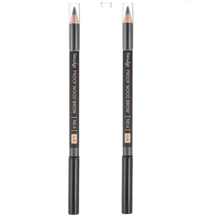 Smudgeproof Wood Eyebrow, 1.5gx2ea, Gray Brown, 1pack - Image 1