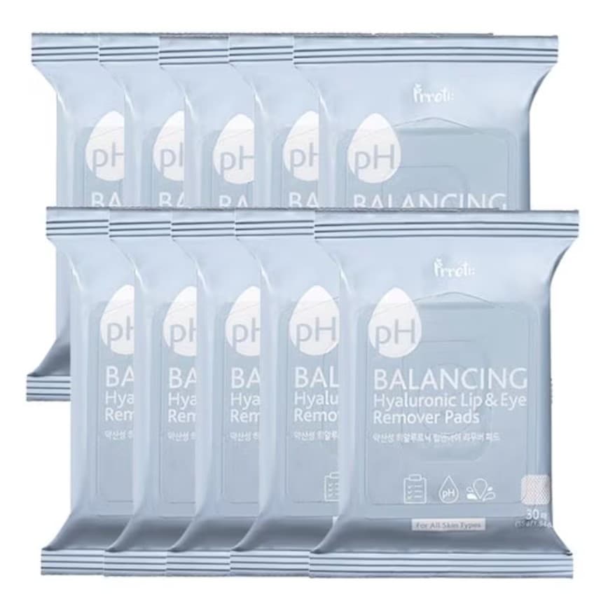 pH Balancing Hyaluronic Lip & Eye Remover Pads - Image 1
