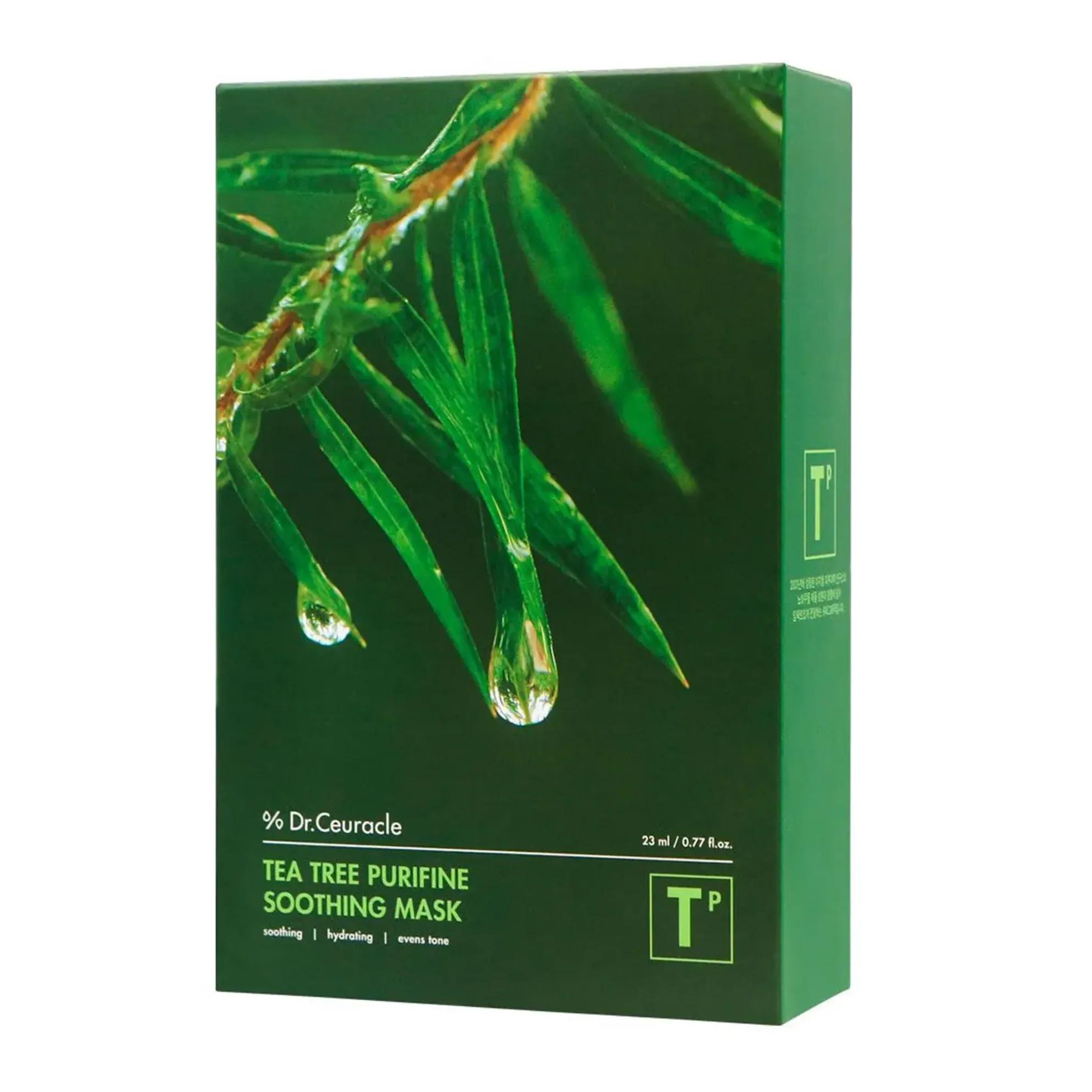 Tea Tree Purifine Soothing Mask, 10ea, 1pack - Image 1